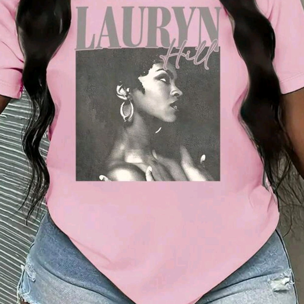 SHEIN Light Pink Graphic Tee